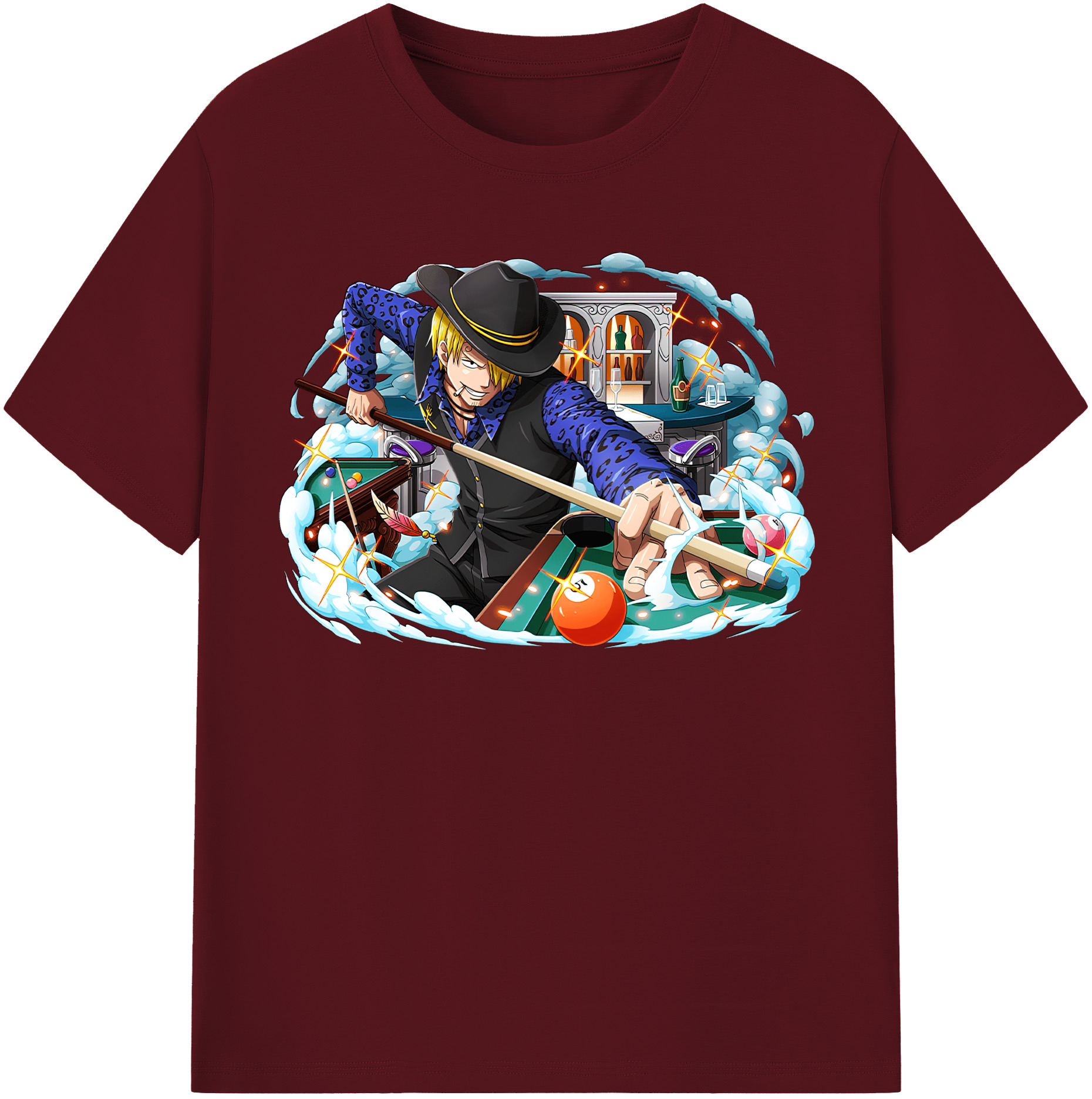ワンピース サンジ ONE PIECE Sanji 綿100％半袖Tシャツ（フロントプリント）